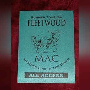 Fleetwood Mac Summer Tour '94 All Access Pass - Teal